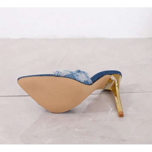 37 sandalo basso jeans