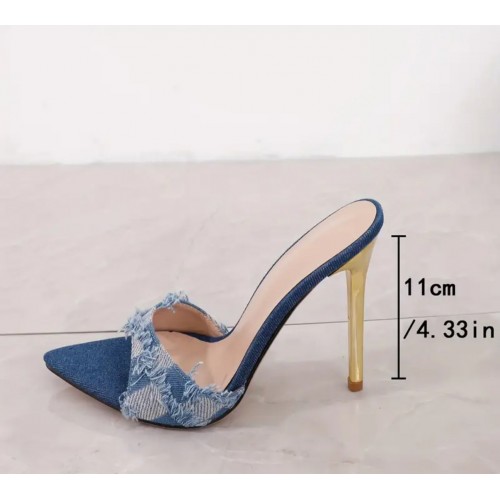 37 sandalo basso jeans