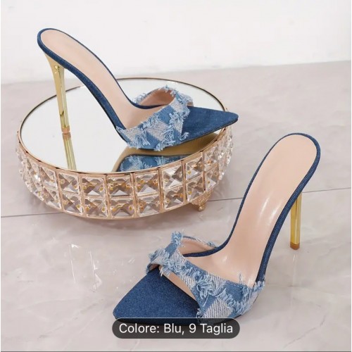 38 sandalo basso jeans