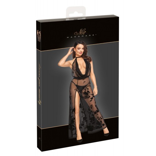 Abito lungo off-the-shoulder di Noir S