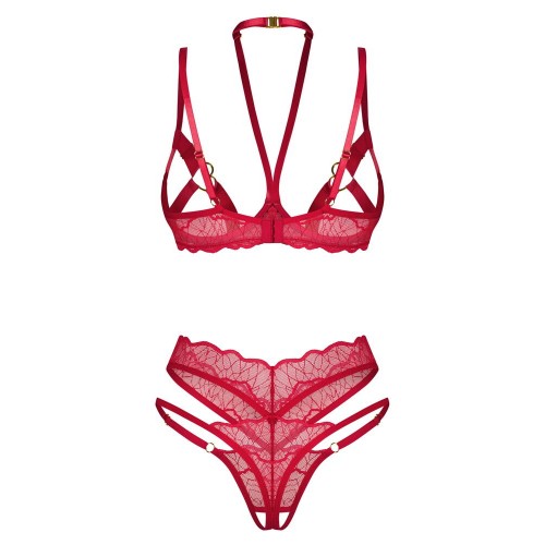 Set Ouvert con reggiseno e perizoma...