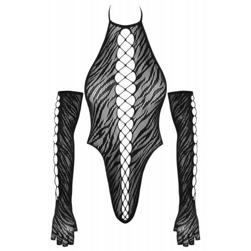 Completo nero trasparente con riobody...