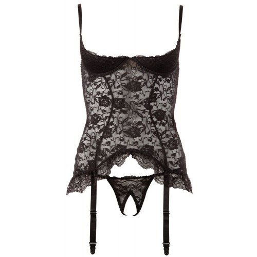 Chemise con reggicalze in pizzo,...