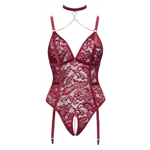 Body bretella oversize con colletto...