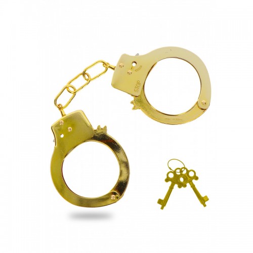 Manette oro Metal Handcuffs Gold