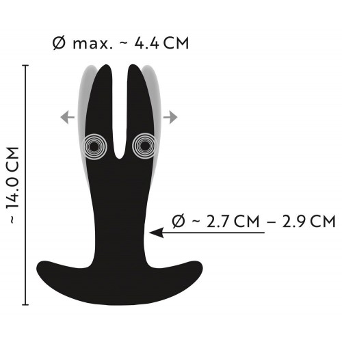 Plug anale vibrante a 3 motori con...