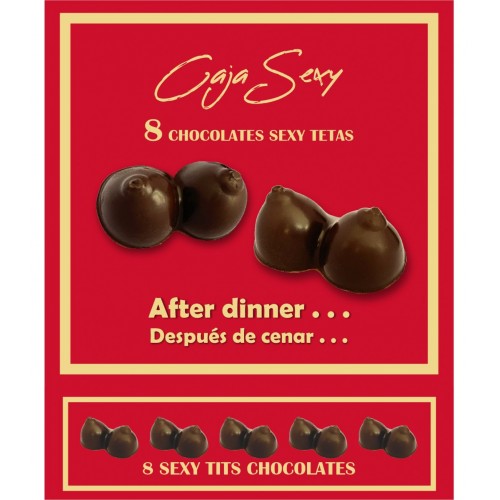 Sexy cioccolattini seno 8 pz fondente