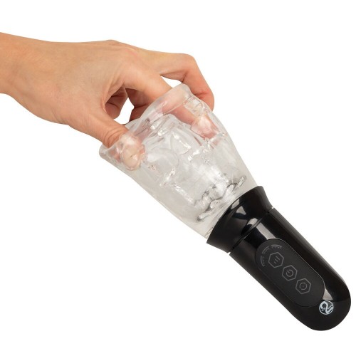 Masturbatore con coppa rotante a...