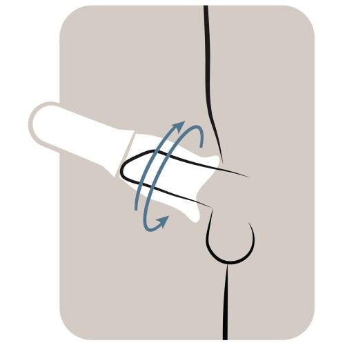 Masturbatore con coppa rotante a...