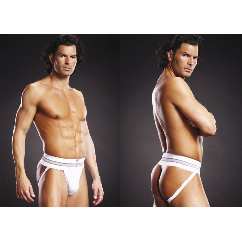 Jock Strap in microfibra Bianco con...