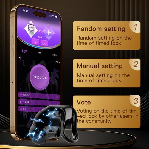 Cintura di castità con APP Electric...