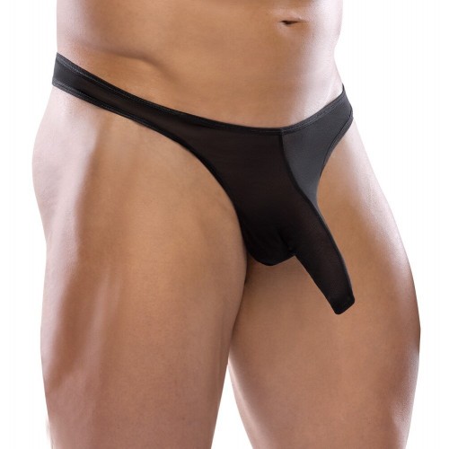 Slip a rete trasparente con guaina...