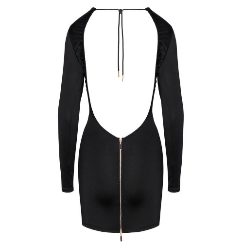 Mini abito aderente a maniche lunghe...