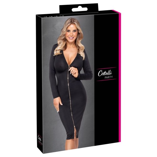 Abito a maniche lunghe aderente con...