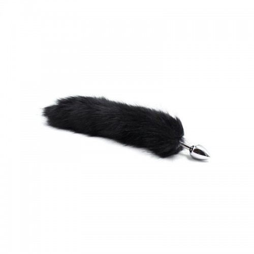 Plug anale con coda long fox tail nera