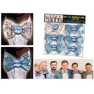 SET 6 PAPILLON CON LED...