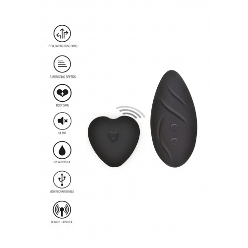 slip di pizzo nero , uno stimolatore...