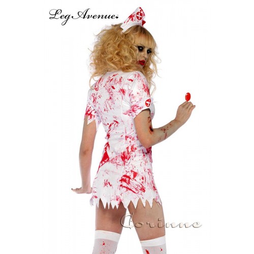 Costume 3 pezzi infermiera zombie. M/L