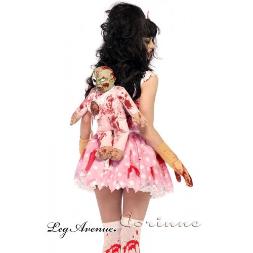 Costume 3 pezzi casalinga zombie M