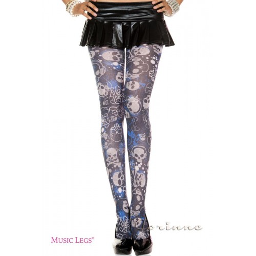 Collant con motivo teschi. UNICA