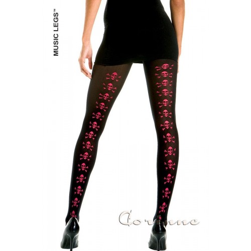 Calze con teschi nella parte...