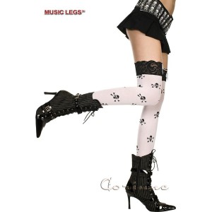 Calze con teschi e balza in... 2