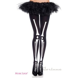 Collant nero con disegno...