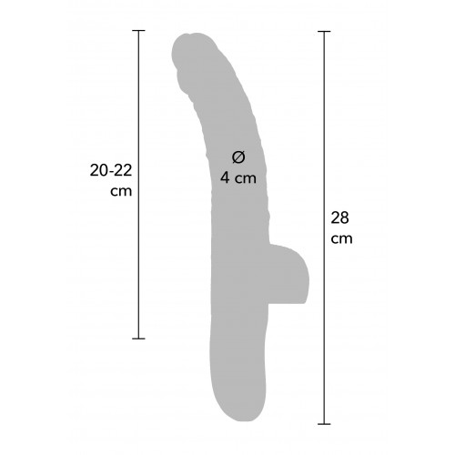 Vibratore realistico a spinta con...