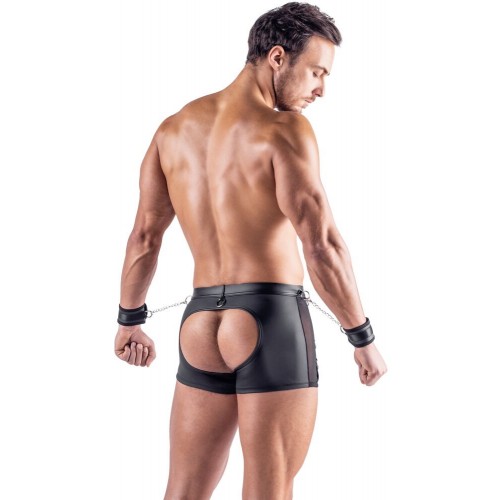 Pantaloncino senza fondo con manette...