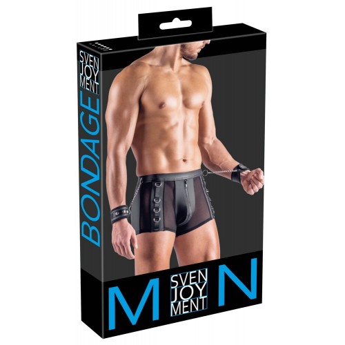 Pantaloncino senza fondo con manette...