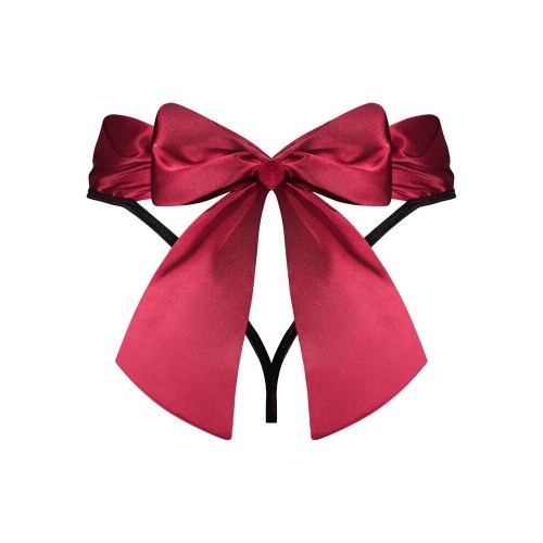 Perizoma a vita alta co tulle...