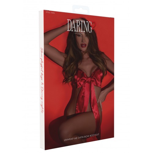 Body Daring Intimates Satin Bow con...