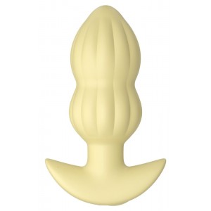 Mini Butt Plug Vibrante Giallo 2