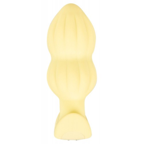 Mini Butt Plug Vibrante Giallo