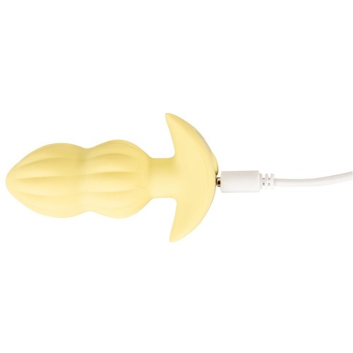 Mini Butt Plug Vibrante Giallo