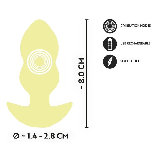 Mini Butt Plug Vibrante Giallo