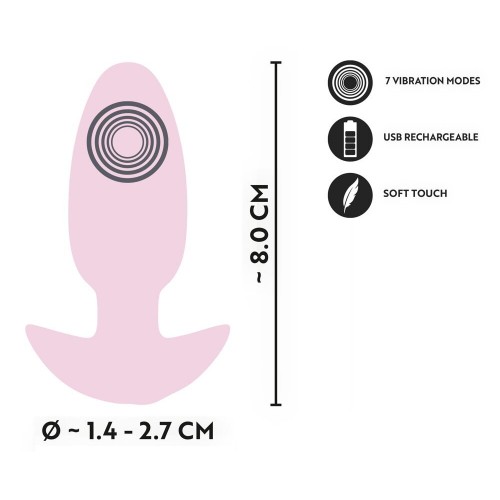 Mini Butt Plug vibrante Rose