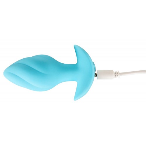 Mini Butt Plug vibrante Blue