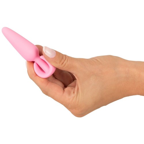 Mini butt plug morbido come la seta Rosa
