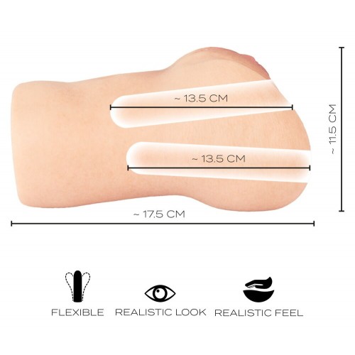 Masturbatore compatto Ultrarealistico...