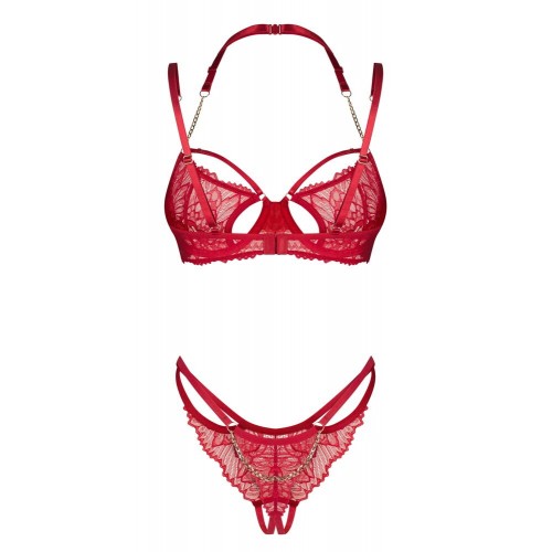 Set reggiseno e perizoma con ferretto...