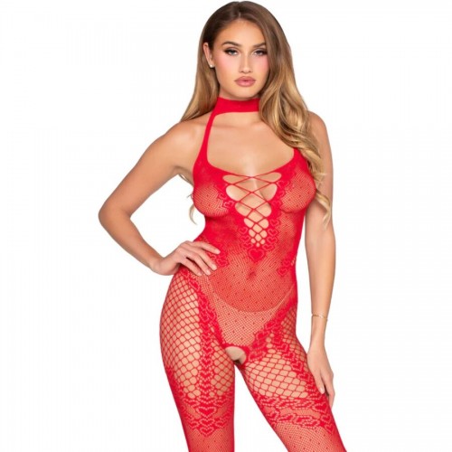 BODYSTOCKING ROSSO SENZA CAVALLO -...