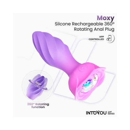 Plug Anale Vibrante e Rotante 360° + APP