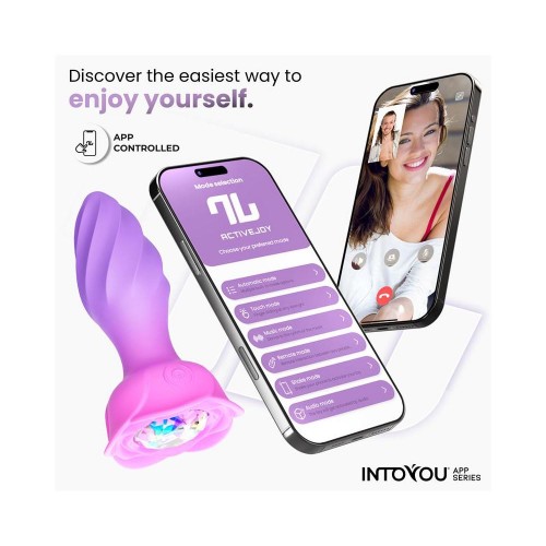 Plug Anale Vibrante e Rotante 360° + APP