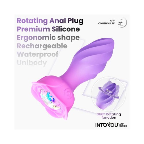 Plug Anale Vibrante e Rotante 360° + APP