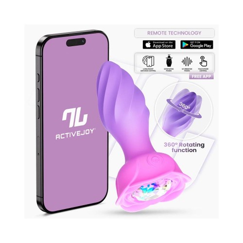 Plug Anale Vibrante e Rotante 360° + APP