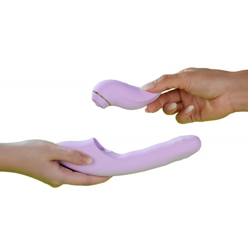 Vibratore rabbit a perle d'urto e...