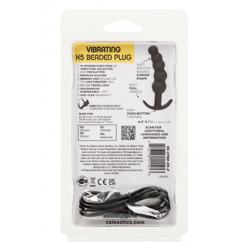 Plug anale vibrante ricaricabile usb...