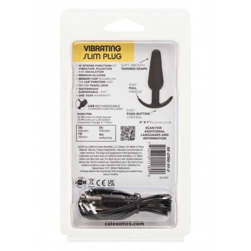 Plug anale vibrante ricaricabile usb...