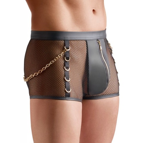 Pantaloncino a rete elasticizzato con...